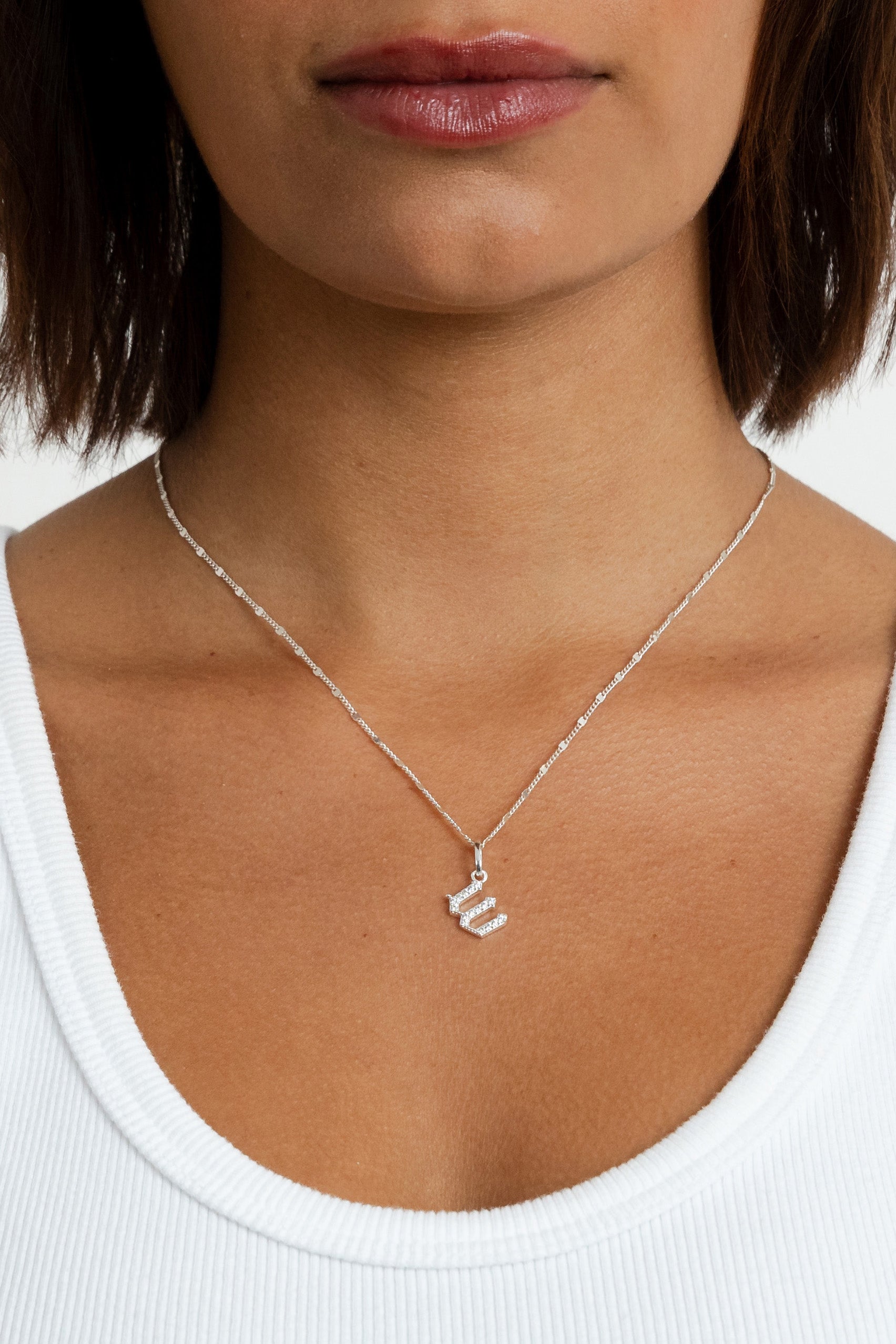 Gothic Letter Necklace