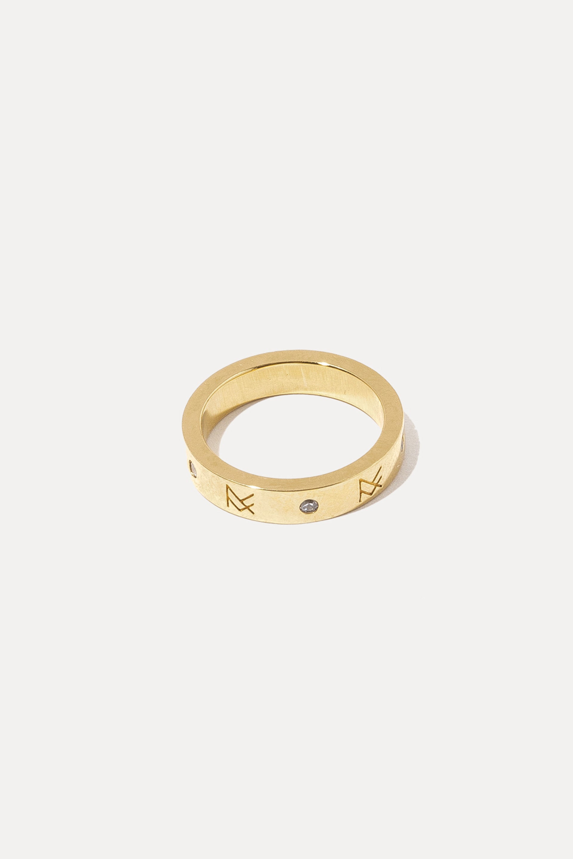 Gold MF Ring | Miranda Frye