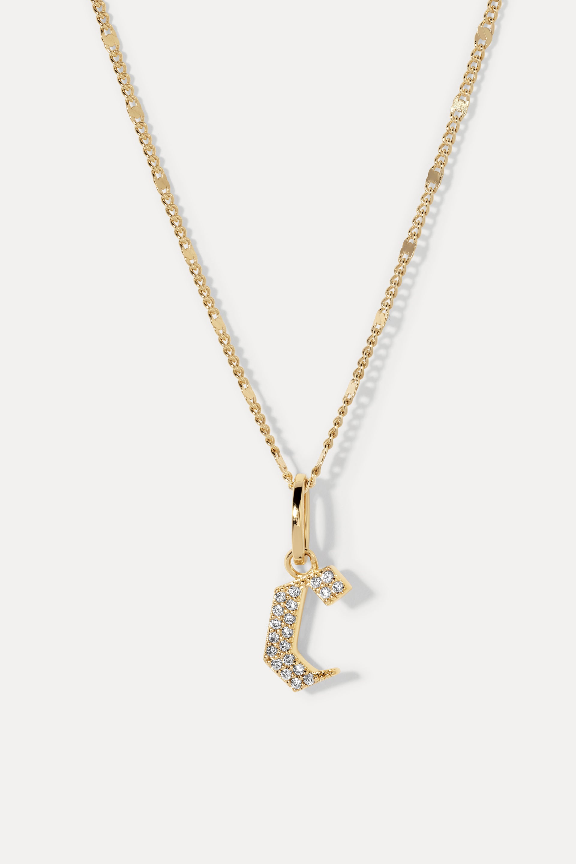 Gothic Letter Necklace