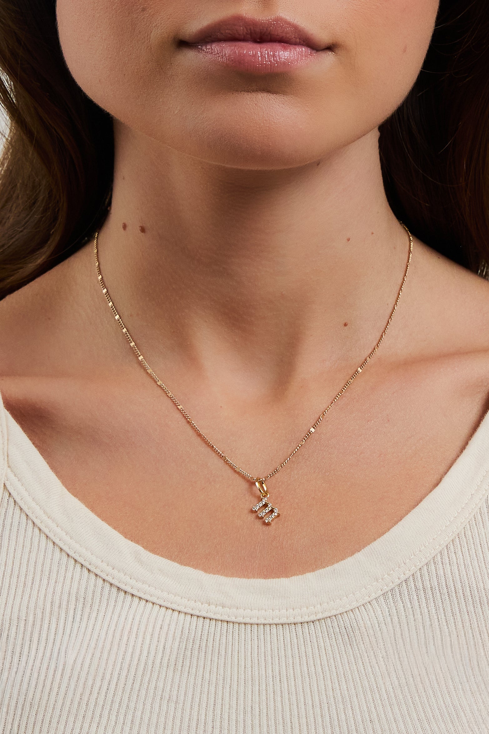 Gothic Letter Necklace