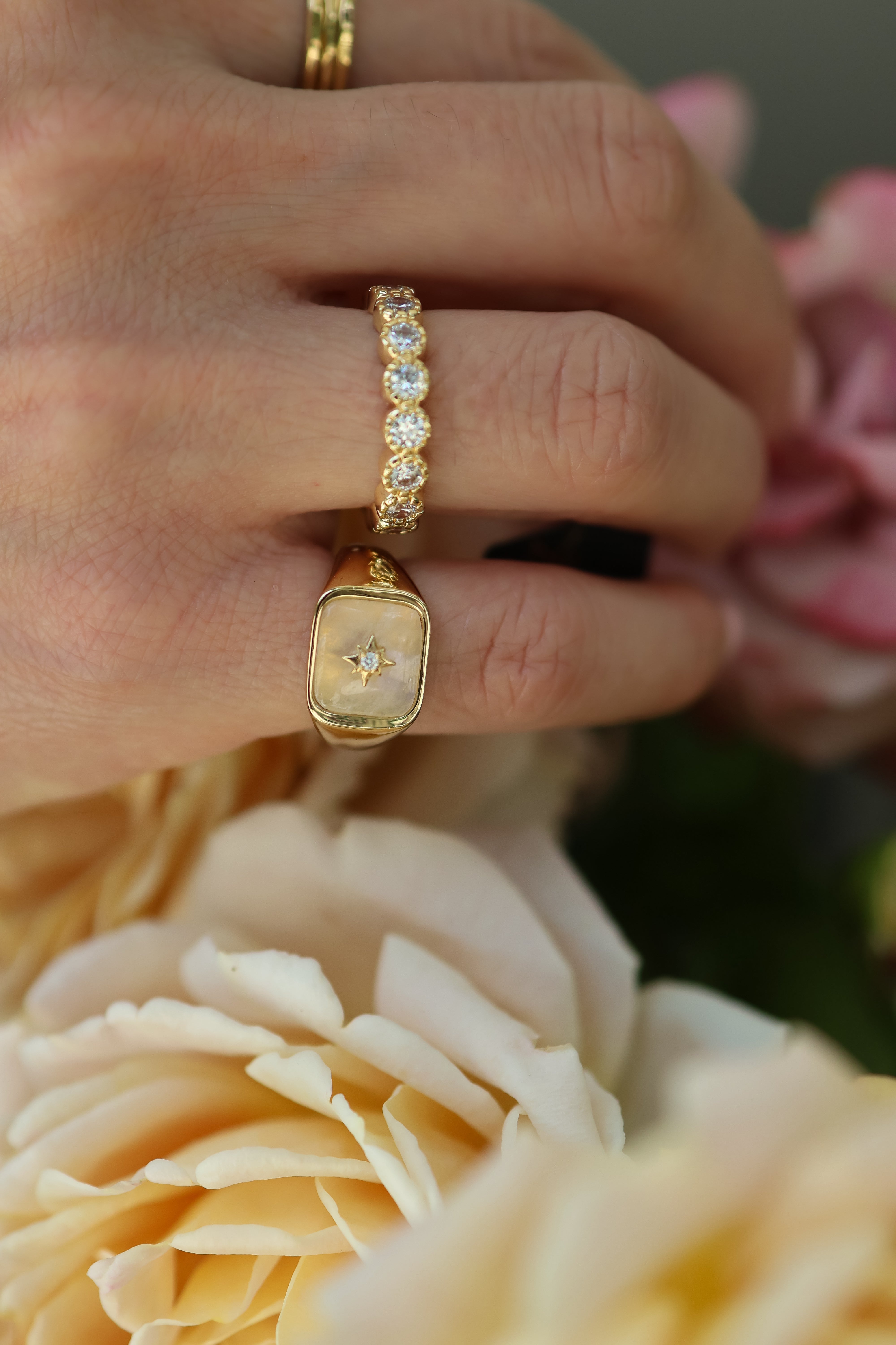 Moonstone Signet Ring
