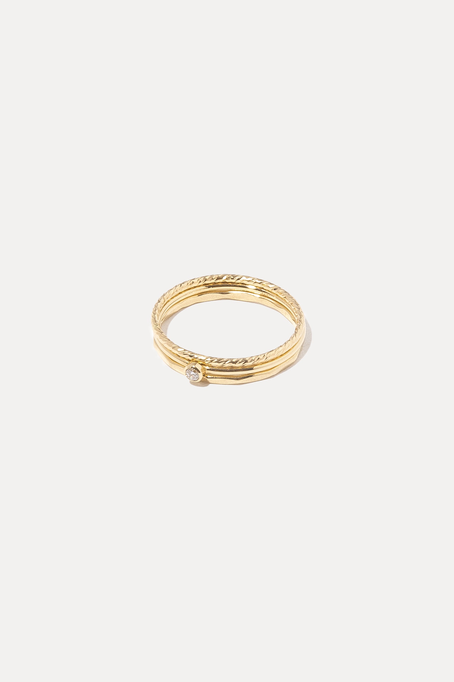 Petite Diamond Stacking Ring Set