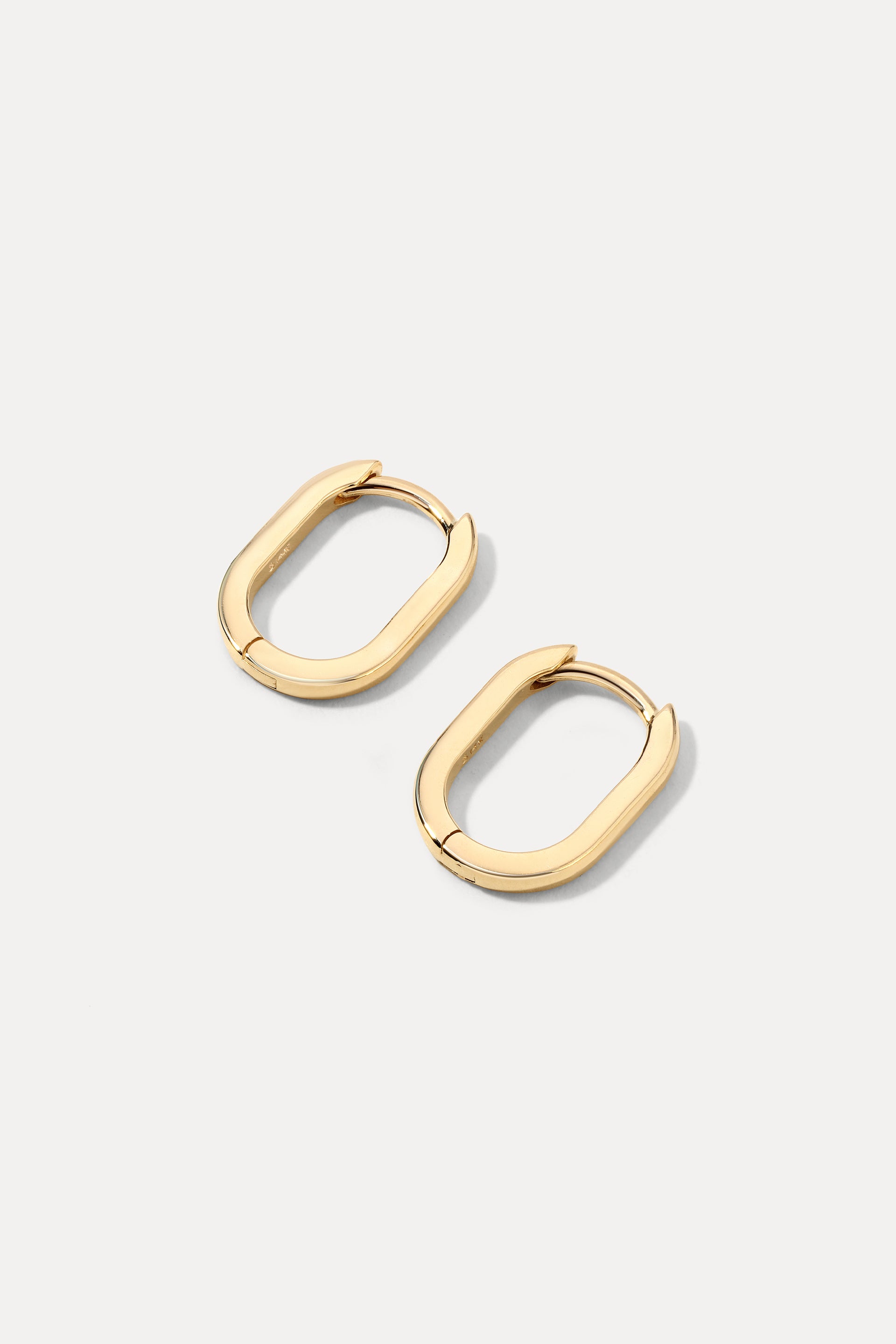 Petite Oval Huggies Women's 14K Gold Earrings