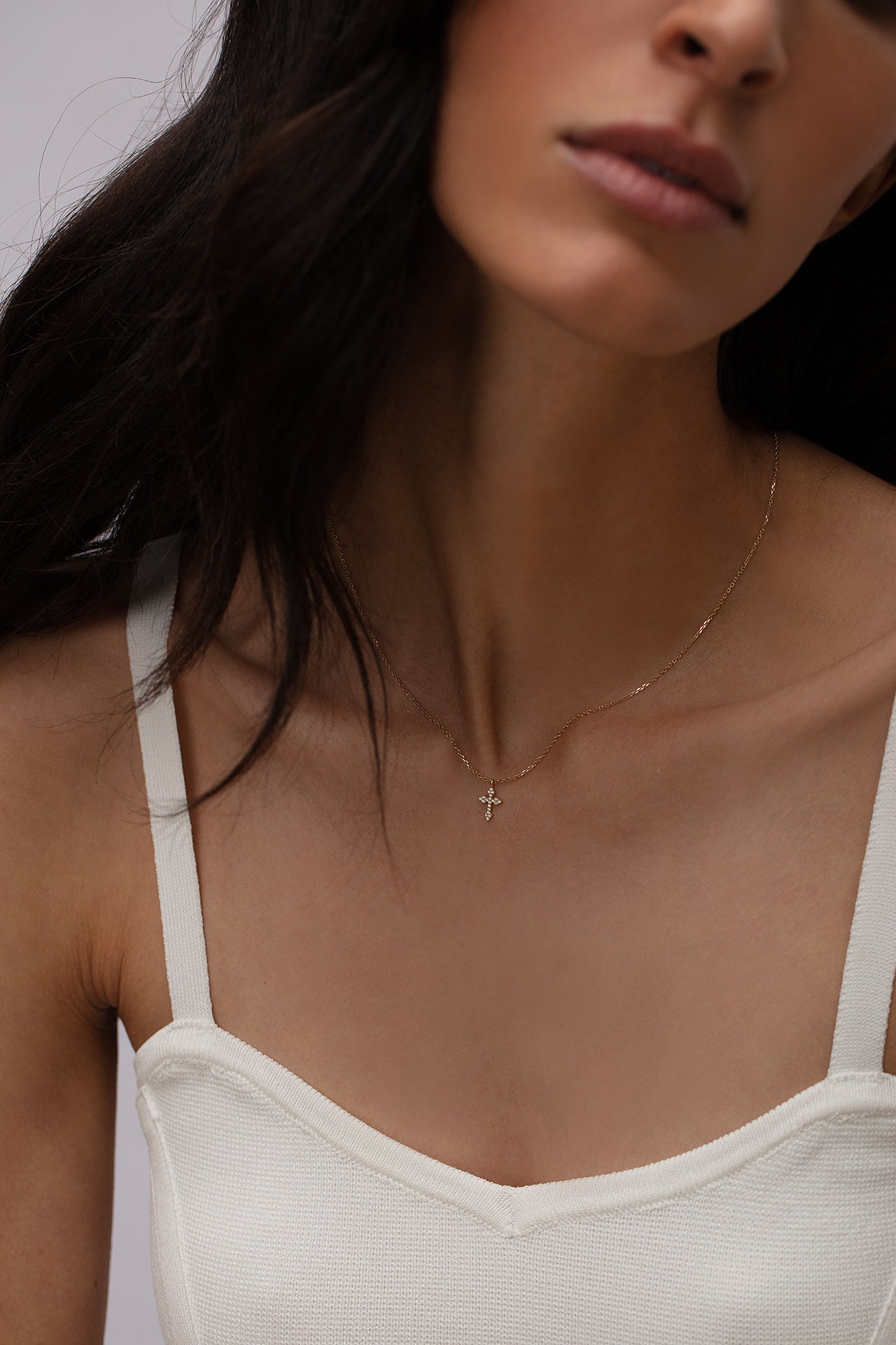 Diamond Cross Necklace
