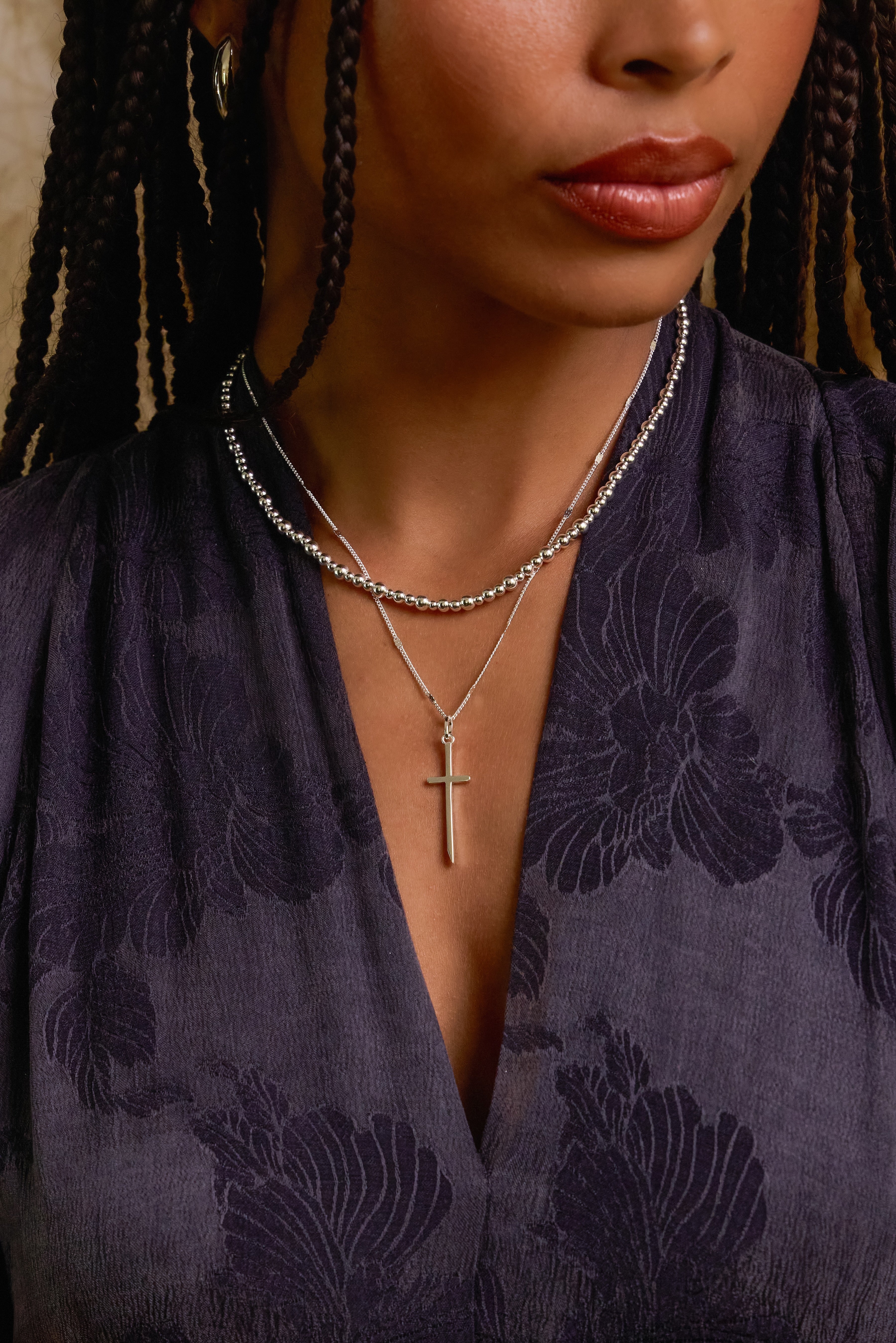Petite Cross Charm