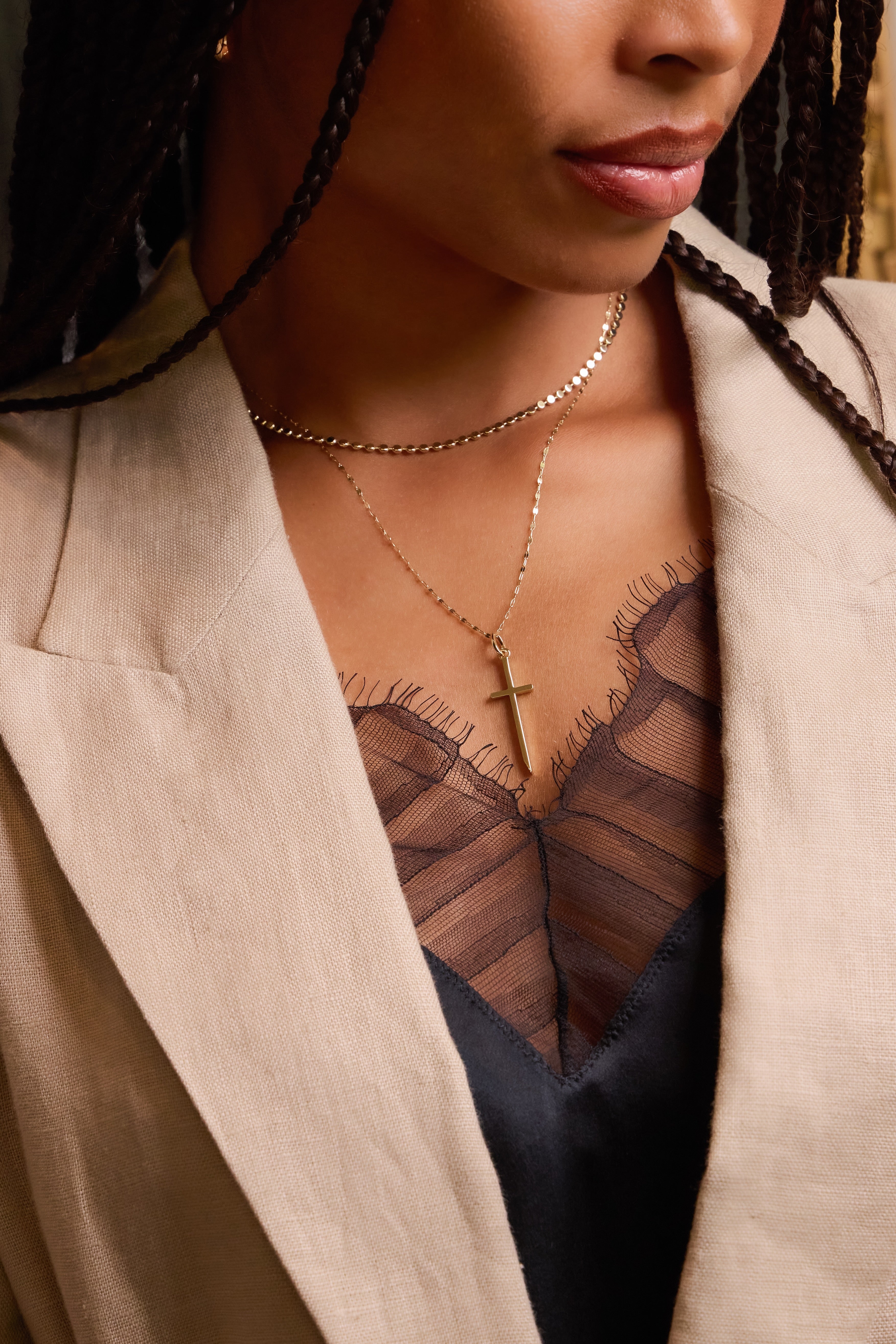 Petite Cross Charm
