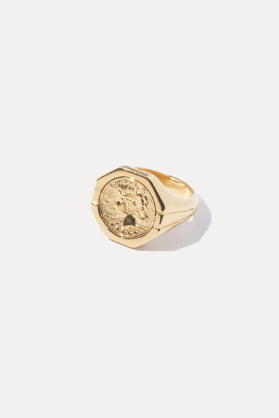 DO NOT DO 1 COIN SIGNET RING 1円リング　14号 DO NOT DO 1 COIN SIGNET RING 1円リング 14号
