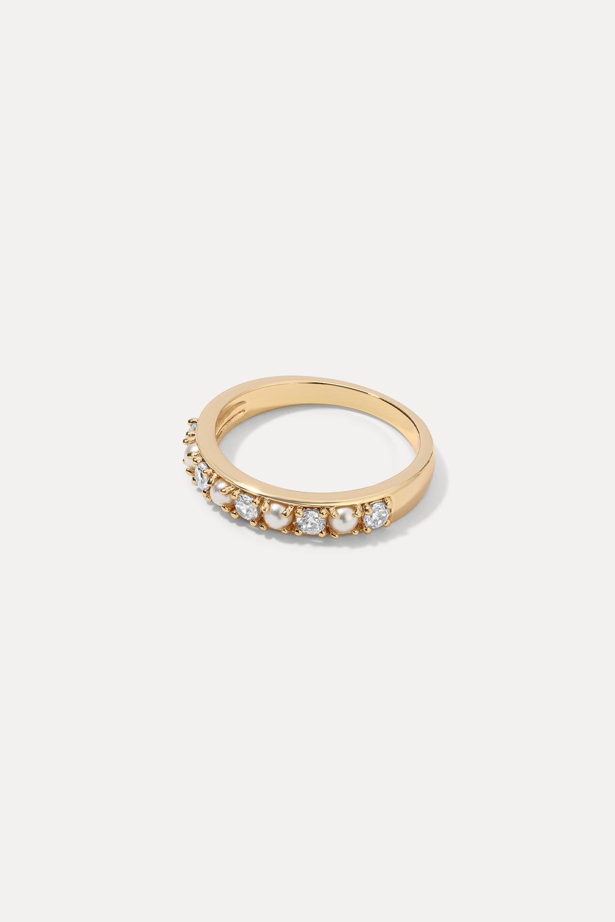 Gold Wendy ring featuring a delicate band and polished finish, centered on a plain white background.