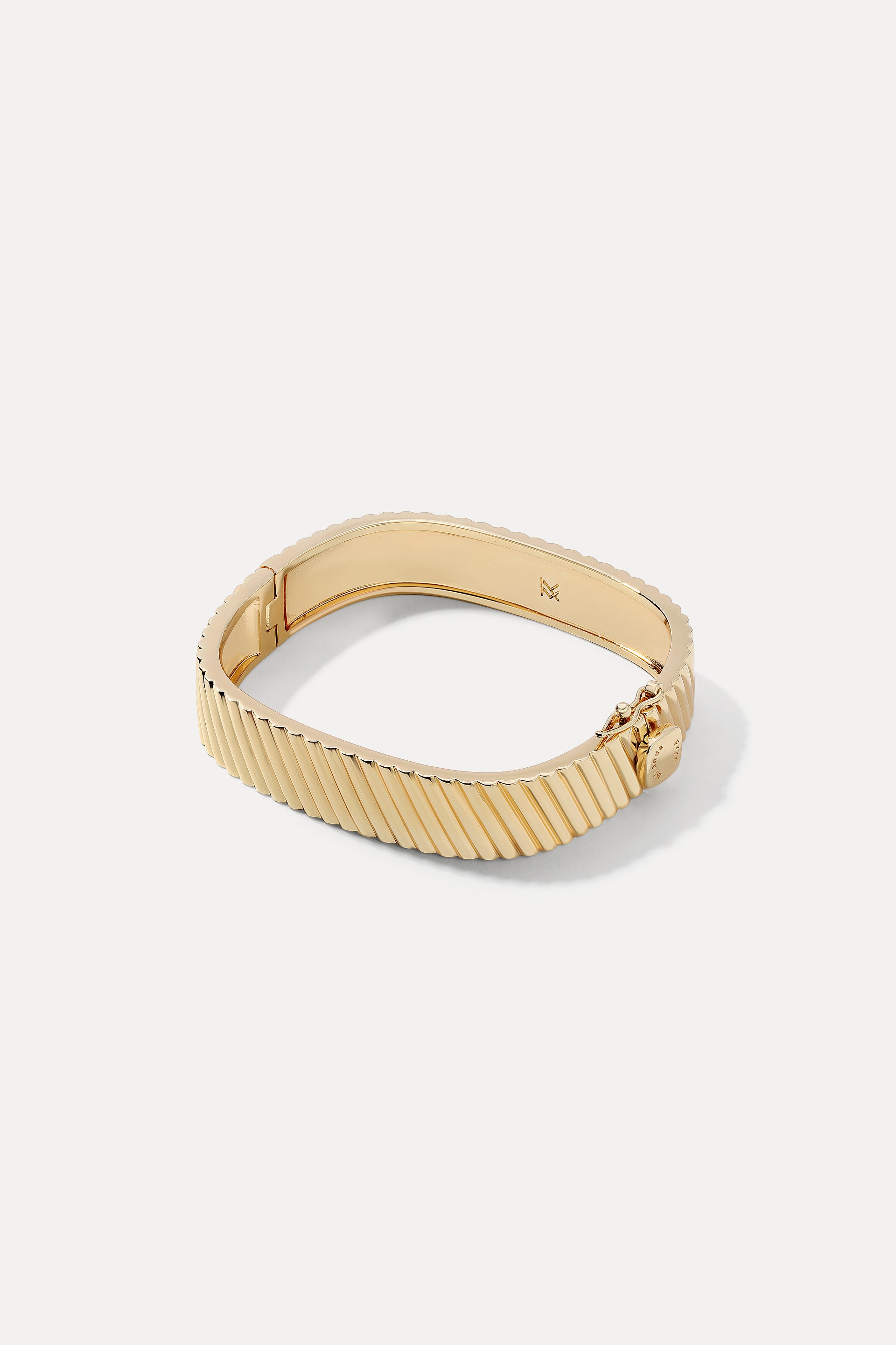 Vintage-inspired 18k gold-plated Maeve cuff bracelet displayed on a clean white background.