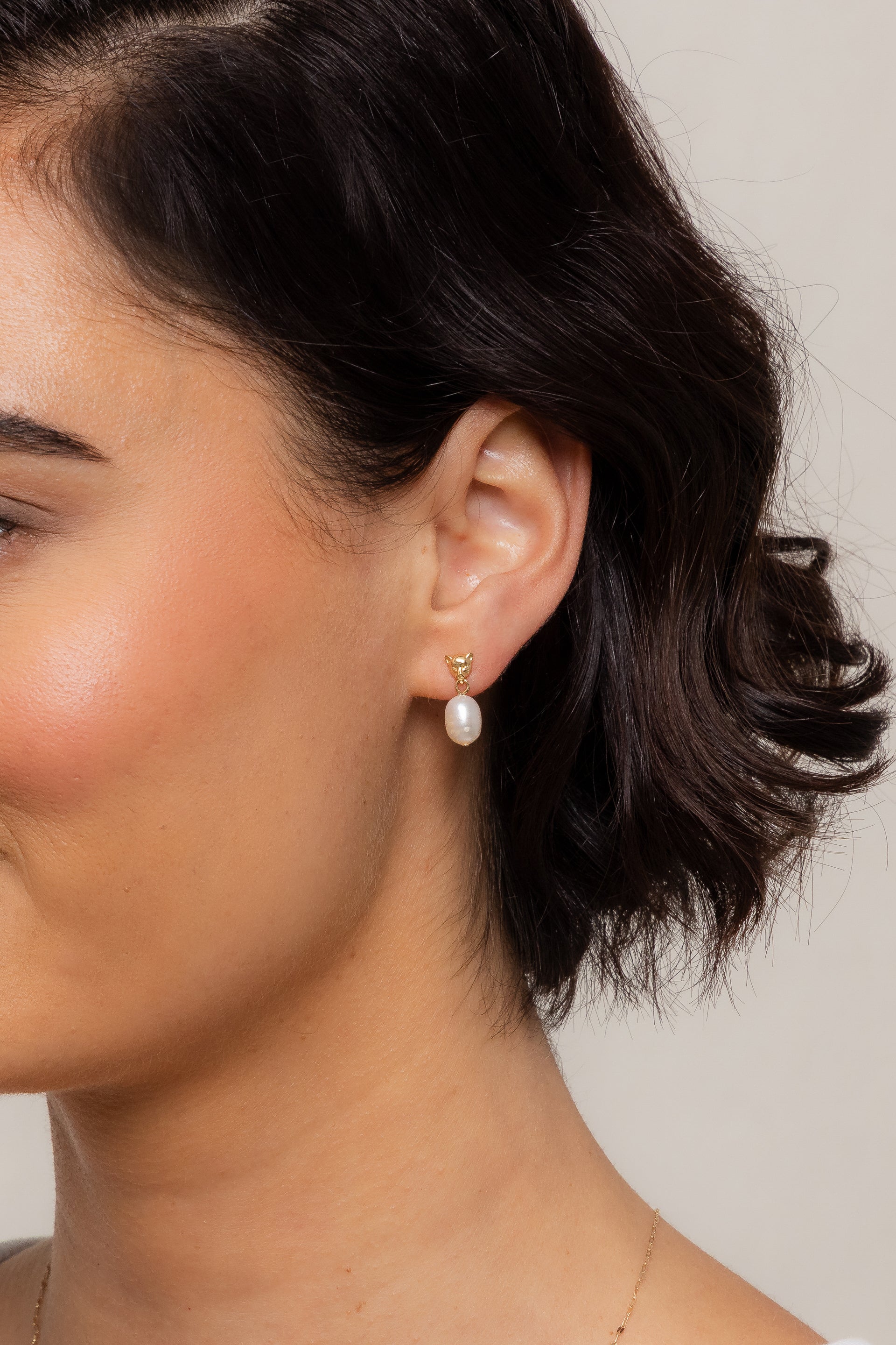 Panther Pearl Earrings