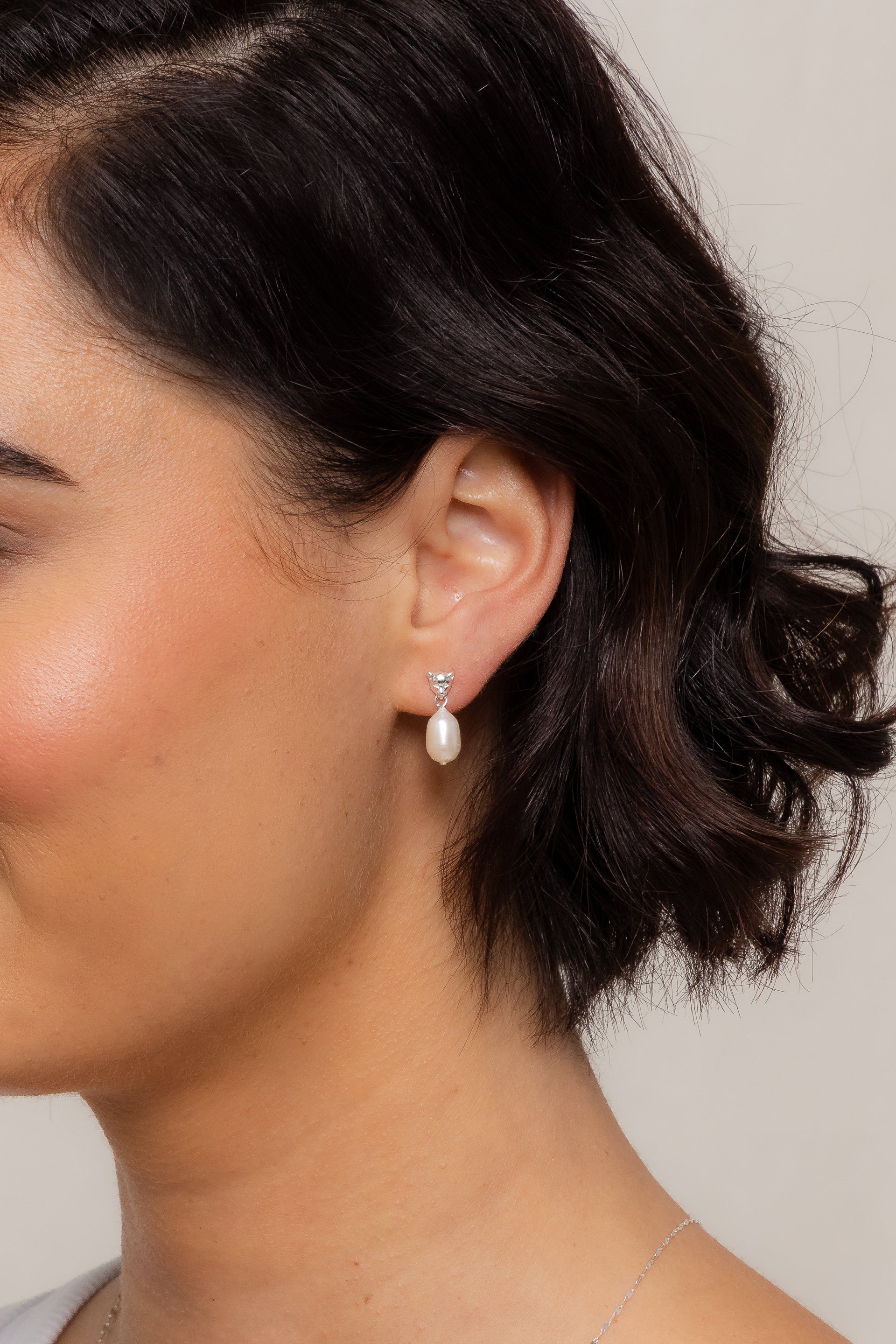 Panther Pearl Earrings