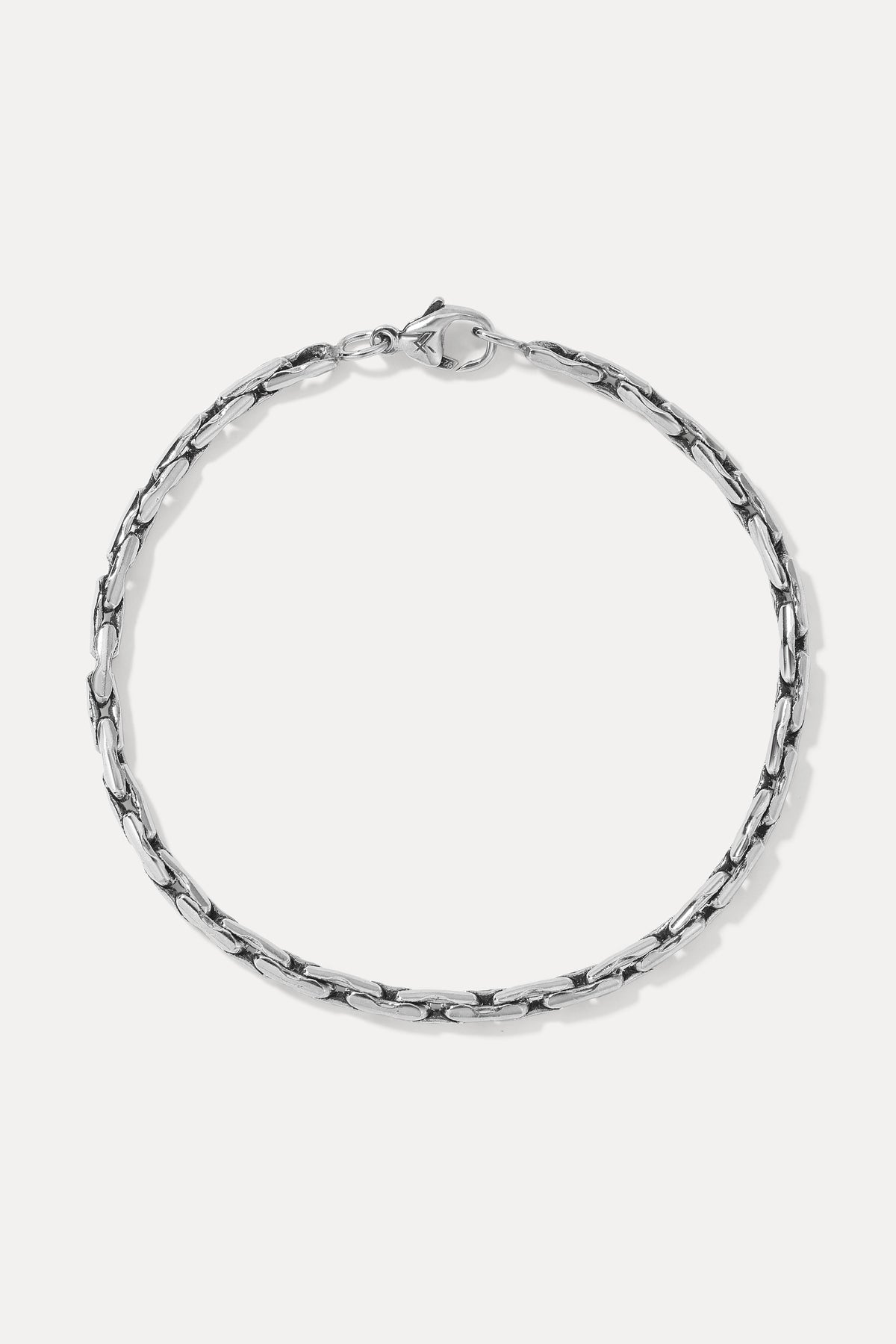 Image of the Vance sterling Silver chain bracelet on a white background.