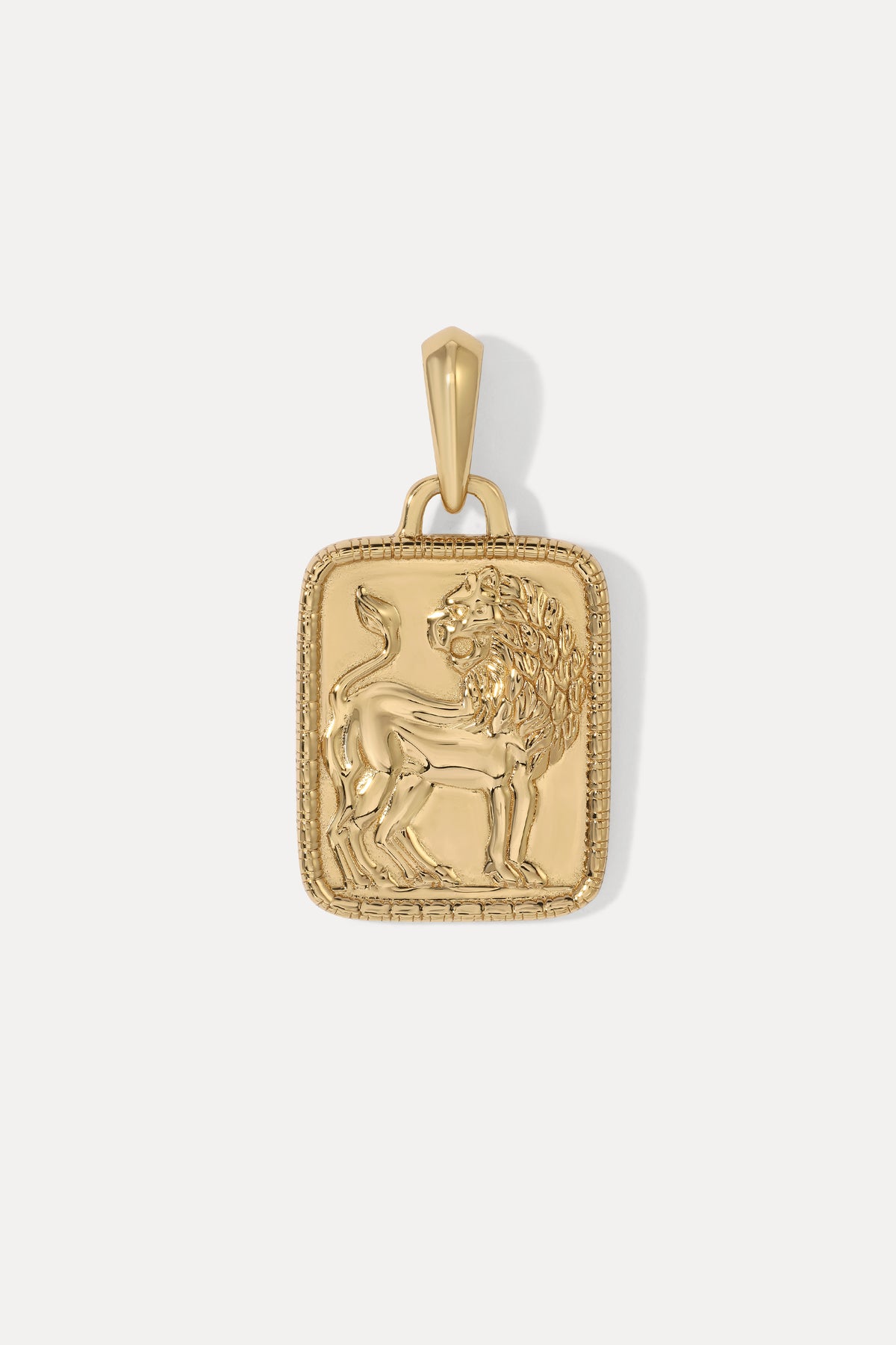 Gold vermeil Judah cross pendant displayed alone on a plain white background with no chain attached.