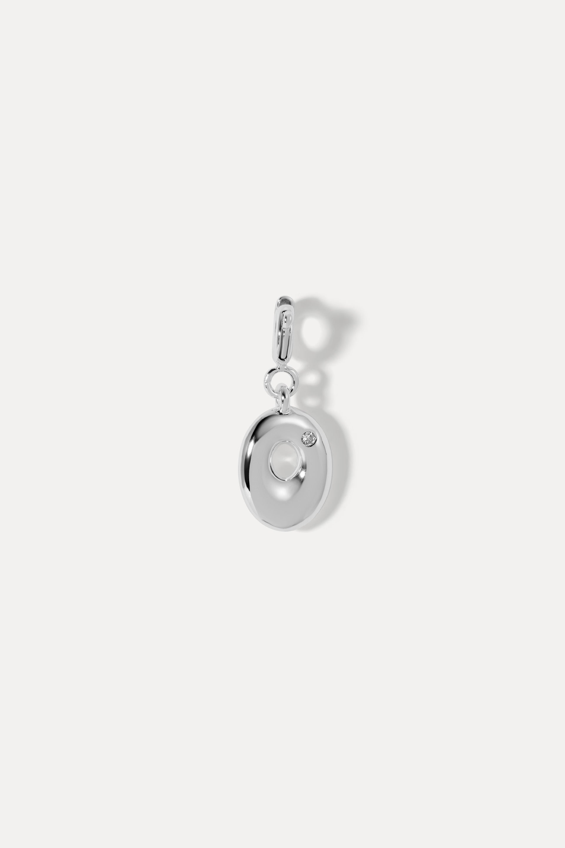 Puffy Initial Clip On Charm