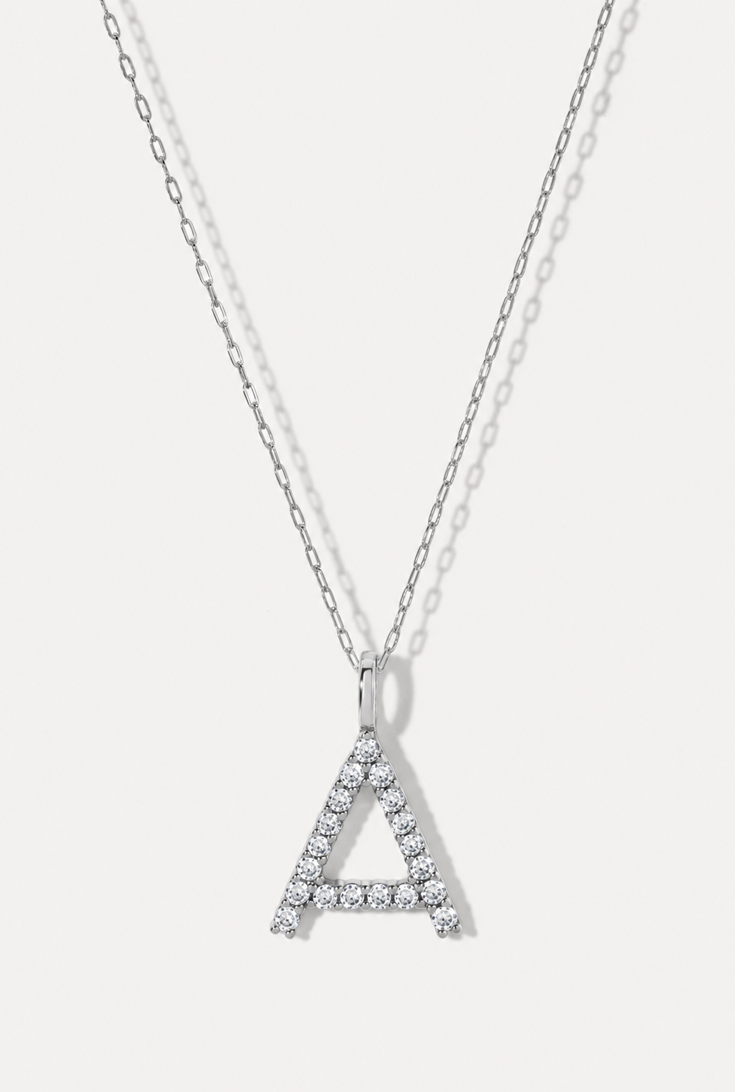 Pave Initial Necklace