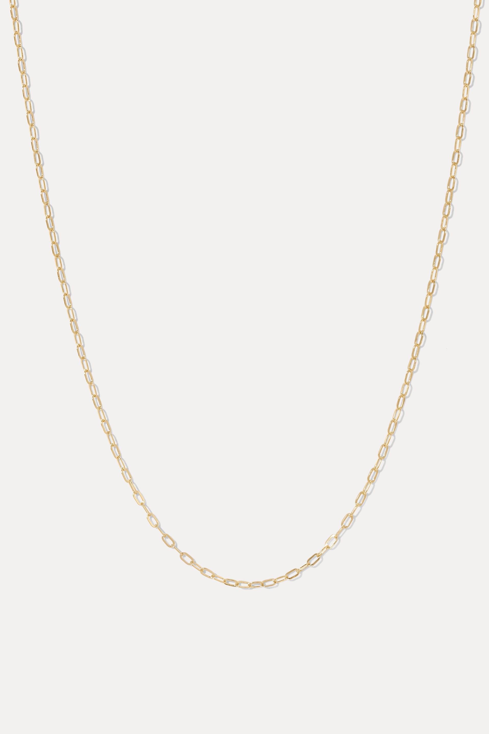 Gold-filled Sophie Chain displayed in a U-shape loop on a plain white background.